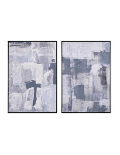 Painting DKD Home Decor 60 x 3,5 x 80 cm Abstract Urban (2 Units) | Tienda24 Tienda24.eu