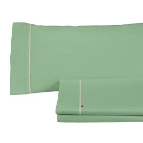 Bedding set Alexandra House Living Green King size 3 Pieces by Alexandra House Living, Sheets and pillowcases - Ref: D1602374...