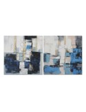 Pintura DKD Home Decor Abstrato Moderno 100 x 2,8 x 100 cm (2 Unidades) | Tienda24 Tienda24.eu