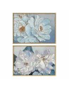 Cadre DKD Home Decor 100 x 4 x 70 cm Fleurs Romantique (2 Unités) | Tienda24 Tienda24.eu