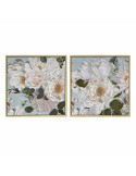 Cuadro DKD Home Decor 80 x 4 x 80 cm Flores Shabby Chic (2 Unidades) | Tienda24 Tienda24.eu