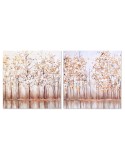 Canvas DKD Home Decor Trees Traditional 90 x 2 x 90 cm (2 Units) | Tienda24 Tienda24.eu