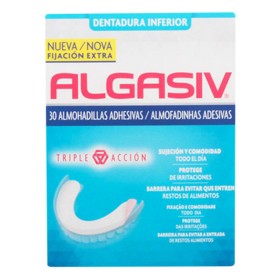 Coussinets Adhésifs pour Dentiers Algasiv ALGASIV INFERIOR (30 uds) de Algasiv, Crèmes fixatives - Réf : S0555749, Prix : 12,...