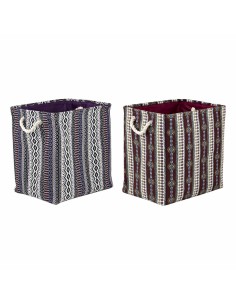 Korb-Set DKD Home Decor Bunt Bambus Boho 46 x 46 x 58 cm | Tienda24 Tienda24.eu