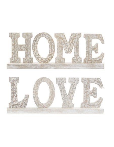 Figura Decorativa DKD Home Decor Branco Decapé 40,5 x 5 x 15 cm (2 Unidades) | Tienda24 Tienda24.eu