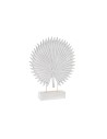 Figura Decorativa DKD Home Decor 36 x 7 x 46 cm Branco Tropical Folha de planta | Tienda24 Tienda24.eu