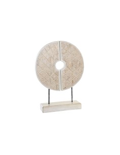 Statua Decorativa DKD Home Decor Bianco Ferro Cerchi (41 x 12 x 55 cm) da DKD Home Decor, Soprammobili - Ref: S3039322, Preci...