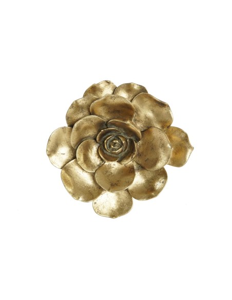 Wall Decoration DKD Home Decor Golden Flower 19,5 x 5,5 x 19,5 cm | Tienda24 Tienda24.eu