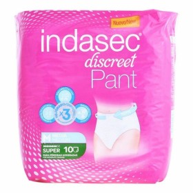 Fraldas para Incontinência Pant Super Talla Mediana Indasec Pant Super (10 uds) de Indasec, Roupa interior e de proteção - Re...