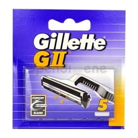 Replacement razorblade GII Gillette Ii (5 pcs) by Gillette, Men - Ref: S0558992, Price: 9,63 €, Discount: %