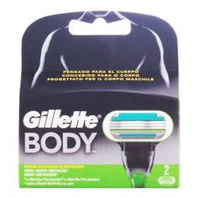 Lames de Rasoir de Rechange Body Gillette Body (2 uds) (2 Unités) de Gillette, Homme - Réf : S0558994, Prix : 7,60 €, Remise : %