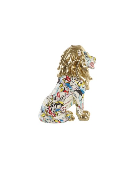 Figurine Décorative DKD Home Decor Doré Lion Résine Multicouleur Moderne (21 x 14,5 x 27 cm) (15 x 21 x 27 cm) | Tienda24 Tienda24.eu