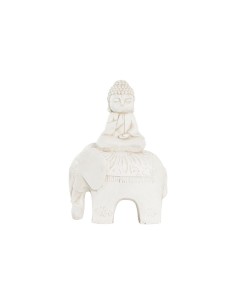 Statua Decorativa DKD Home Decor Finitura invecchiata Elefante Bianco Orientale Magnesio (40 x 23 x 56 cm) da DKD Home Decor,...