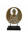 Figura Decorativa DKD Home Decor 25 x 8 x 33 cm Negro Dorado Buda Oriental | Tienda24 Tienda24.eu