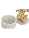 Figurine Décorative DKD Home Decor Blanc Doré Tropical Singes 10,5 x 10,5 x 18,5 cm (3 Pièces) | Tienda24 Tienda24.eu