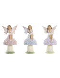 Deko-Figur DKD Home Decor Blau Rosa Lila Fee 9,5 x 8 x 17 cm (3 Stücke) | Tienda24 Tienda24.eu