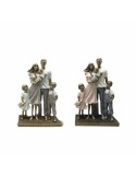 Figurine Décorative DKD Home Decor 24 x 11,5 x 34 cm Multicouleur Famille (2 Unités) | Tienda24 Tienda24.eu