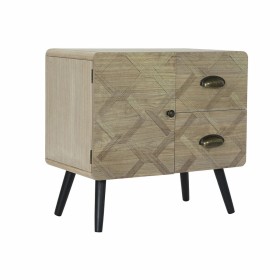 Chest of drawers DKD Home Decor Natural Black MDF (60 x 30 x 56