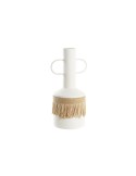 Vaso DKD Home Decor Bianco Naturale Metallo 20 x 16 x 40 cm da DKD Home Decor, Vasi - Ref: S3039947, Precio: 33,69 €, Descuen...