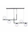 Lampadario DKD Home Decor Cristallo Nero Metallo (110 x 35 x 43 cm) da DKD Home Decor, Plafoniere - Ref: S3040024, Precio: 98...