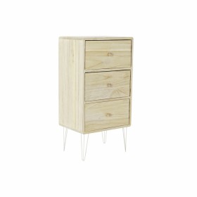 Chest of drawers DKD Home Decor Natural Metal Paolownia wood