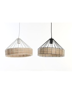 Ceiling Light EDM Esparto grass Circular | Tienda24 Tienda24.eu