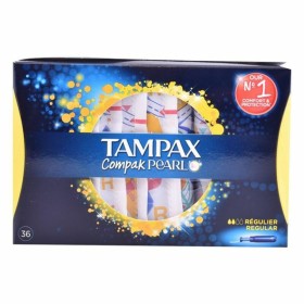 Pack de Tampons Pearl Regular Tampax Tampax Pearl Compak (36 uds) 36 Unités de Tampax, Tampons - Réf : S0560879, Prix : 9,26 ...