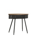 Console DKD Home Decor 90,5 x 39 x 78 cm Fir Black Metal Brown | Tienda24 Tienda24.eu