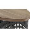 Console DKD Home Decor 90,5 x 39 x 78 cm Fir Black Metal Brown | Tienda24 Tienda24.eu