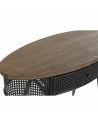 Console DKD Home Decor 90,5 x 39 x 78 cm Fir Black Metal Brown | Tienda24 Tienda24.eu