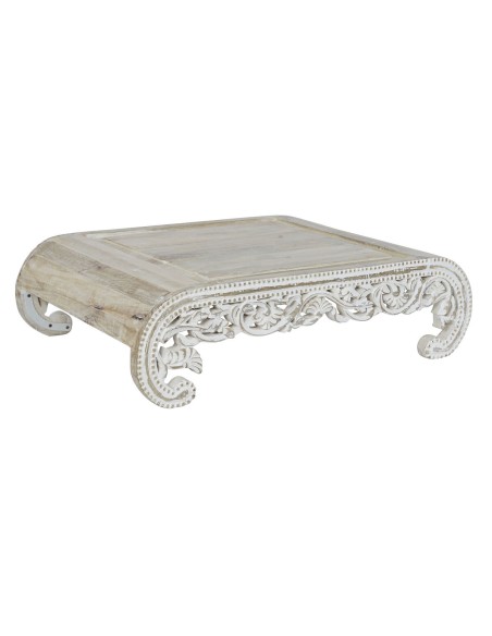 Table d'appoint DKD Home Decor Blanc Bois de manguier 89 x 63,5 x 25,4 cm | Tienda24 Tienda24.eu