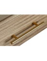 Ingresso DKD Home Decor 100 x 40 x 76 cm Dorato Marrone Chiaro Legno di paulownia Legno MDF da DKD Home Decor, Tavoli - Ref: ...