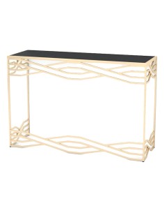 Ingresso DKD Home Decor Cristallo Nero Dorato Metallo (120 x 40 x 80 cm) da DKD Home Decor, Tavoli - Ref: S3040544, Precio: 1...