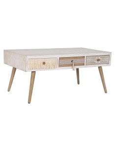 Table Basse Alexandra House Living Noir Fer Bois de manguier 86 x 30 x 86 cm | Tienda24 Tienda24.eu