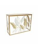 Console DKD Home Decor Mirror Golden Metal White (108 x 37 x 80 cm) | Tienda24 Tienda24.eu