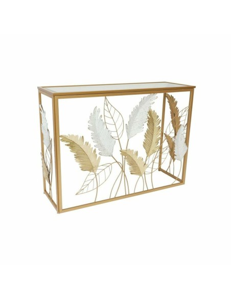 Console DKD Home Decor Mirror Golden Metal White (108 x 37 x 80 cm) | Tienda24 Tienda24.eu