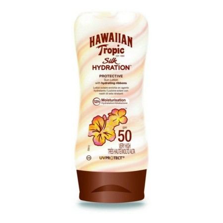 Lotion Solaire Silk Hawaiian Tropic Spf 50+ (180 ml) 50 (180 ml) de Hawaiian Tropic, Filtres solaires - Réf : S0568031, Prix ...