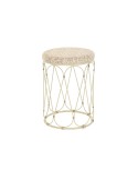 Tavolo aggiuntivo DKD Home Decor Naturale Metallo Crema Rattan (35 x 35 x 49 cm) da DKD Home Decor, Tavoli - Ref: S3040737, P...