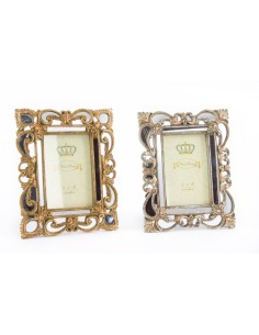 Photo frame Romimex Golden Resin 15 x 20 x 2 cm | Tienda24 Tienda24.eu