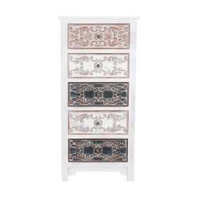Chest of drawers DKD Home Decor Brown MDF White Dark brown Arab