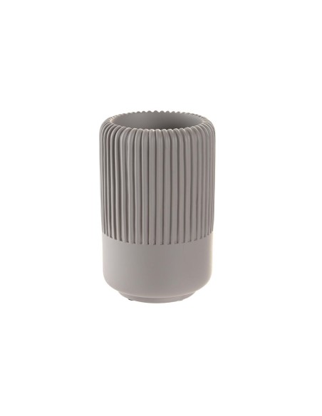 Vaso DKD Home Decor 7 x 7 x 11 cm Gris Cemento | Tienda24 Tienda24.eu