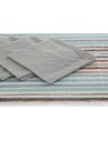 Tablecloth and napkins DKD Home Decor 9 Pieces 2 Units 150 x 250 x 0,5 cm Grey Sky blue | Tienda24 Tienda24.eu