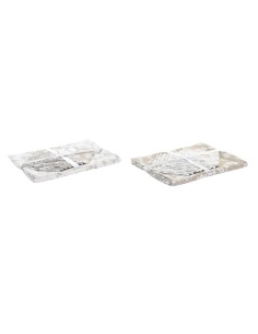 Centre de Table Coquillage Vert Gris 35 x 28 x 12 cm | Tienda24 Tienda24.eu