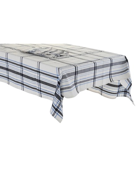 Tablecloth and napkins DKD Home Decor 250 x 150 x 0,5 cm Beige Blue | Tienda24 Tienda24.eu