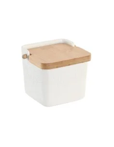 Portazucchero DKD Home Decor 12 x 12 x 11,5 cm Naturale Porcellana Bianco da DKD Home Decor, Zucchero e latte - Ref: S3041195...