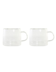 Set di Tazze da Caffè DKD Home Decor Cristallo Trasparente 260 ml Vetro Borosilicato da DKD Home Decor, Tazze - Ref: S3041216...