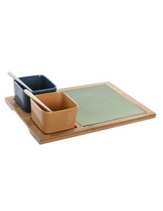 Plato para Queso Versa Bambú Poliestireno Madera MDF (Ø 10 cm) | Tienda24 Tienda24.eu