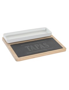 Set da Aperitivo DKD Home Decor 24 x 7 x 2,5 cm Naturale Nero Lavagna da DKD Home Decor, Piatti e teglie - Ref: S3041393, Pre...