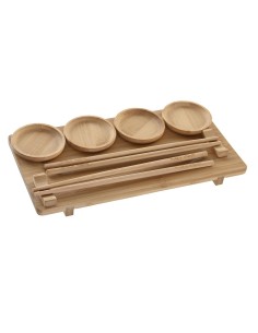 Set per Sushi DKD Home Decor 24 x 0,5 x 0,5 cm Naturale Orientale da DKD Home Decor, Piatti e teglie - Ref: S3041395, Precio:...