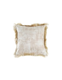 Cojín Algodón Beige Mostaza 50 x 50 cm | Tienda24 Tienda24.eu